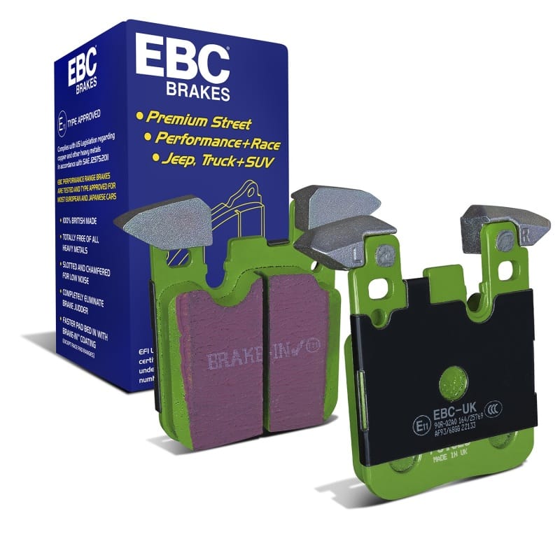 EBC — EBC 14+ BMW 228 Coupe 2.0 Turbo Brembo calipers Greenstuff Rear Brake Pads
Disc Brake Pad