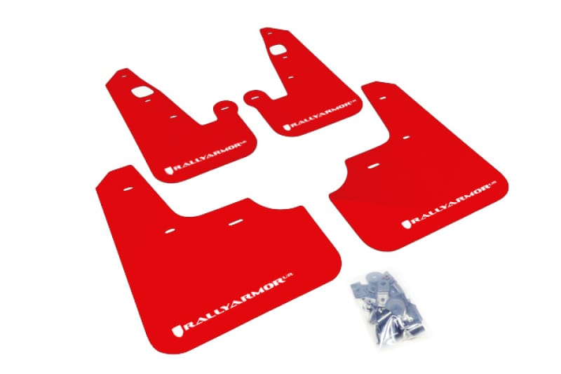 Rally Armor — Red Mud Flap/White Logo