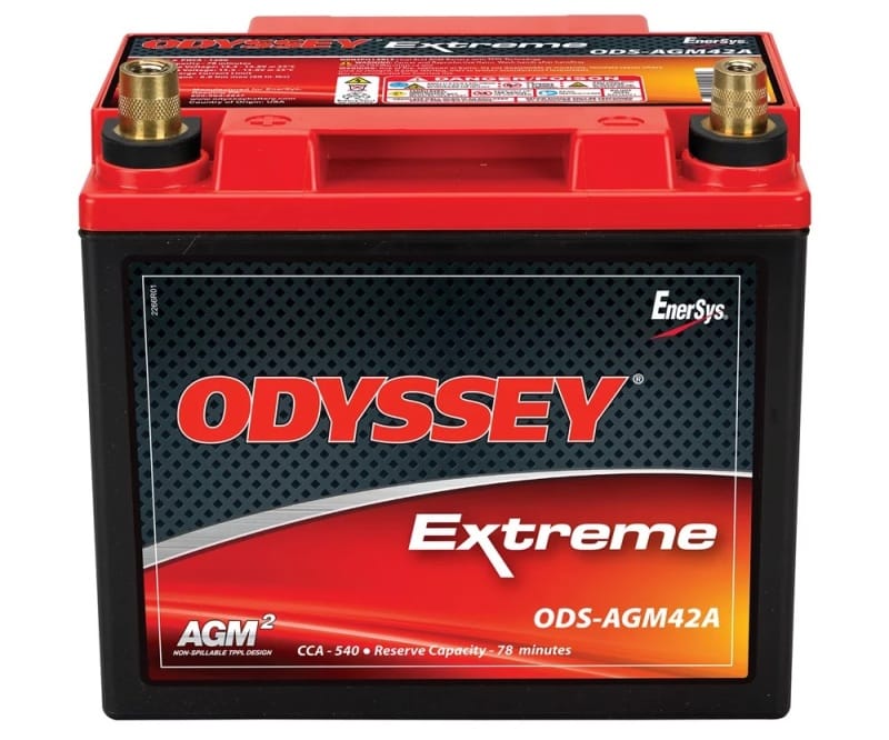 Odyssey Battery — battery, powersports, Odyssey ODS-AGM42A, SAE post