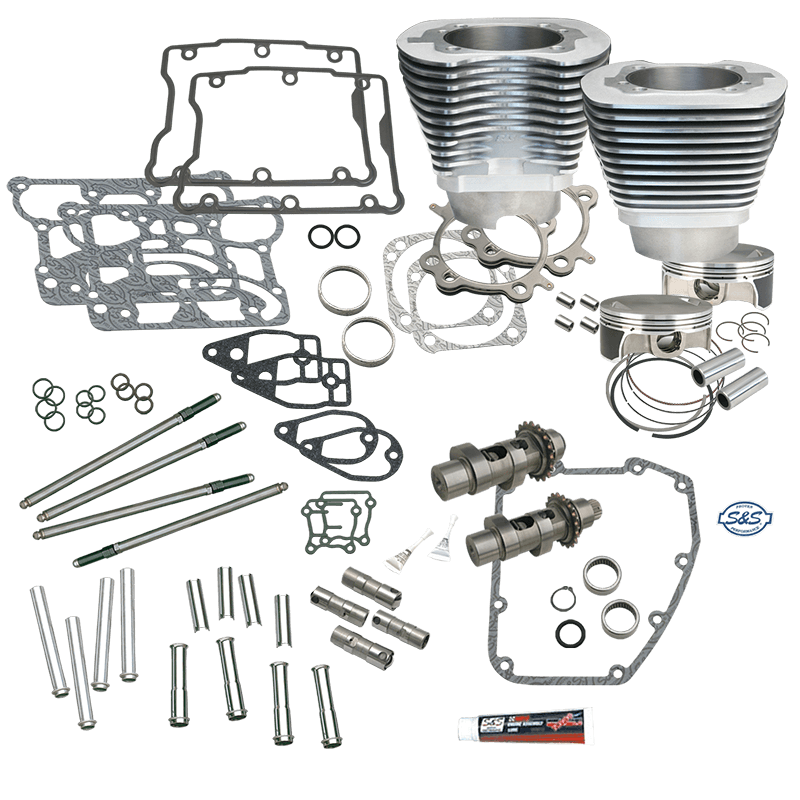 S&S Cycle — S&S Cycle 2007+ BT 106in Big Bore Hot Set Up Kit w/o Cylinder Heads