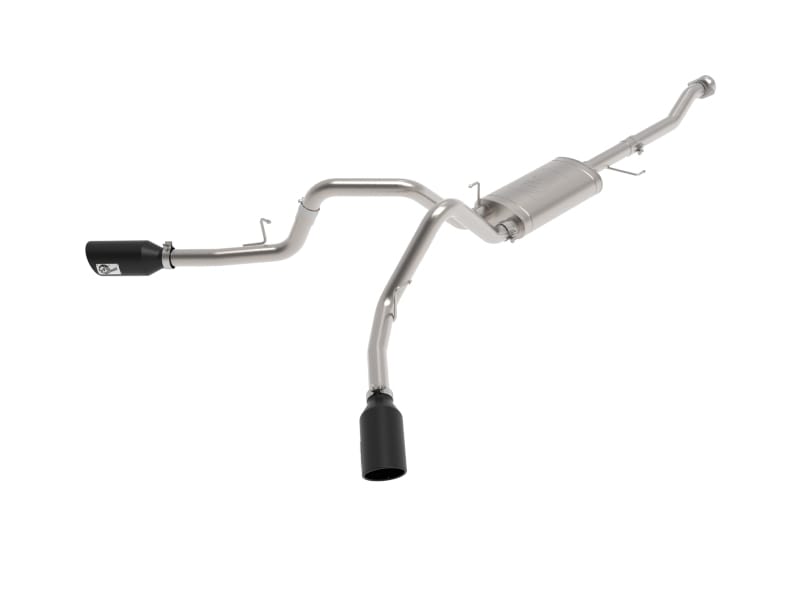 aFe — Vulcan Series 3 IN 304SS Cat-Back Exhaust System Dual Rear Side Exit w/Black T