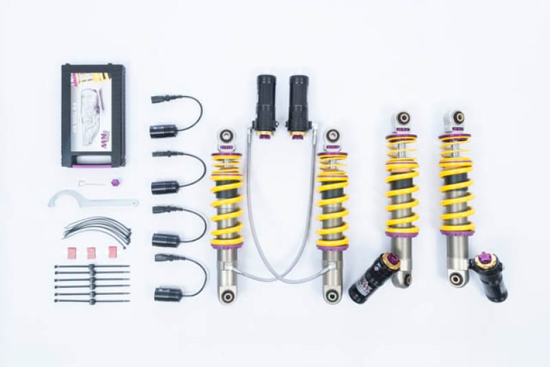 KW — Adjustable Coilovers with Rebound and Low & High-speed Compression adjustability
KW COILOVER KIT V4 BUNDLE - 3A711005