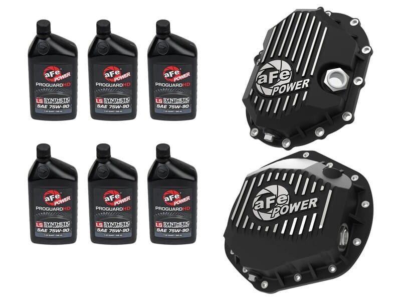 aFe — aFe POWER Front & Rear Diff GUARD Package w/ Oil