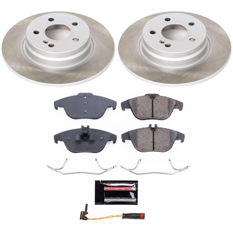 PowerStop — Semi-Coated Rotor and Low-Dust Ceramic Brake Pad Kit