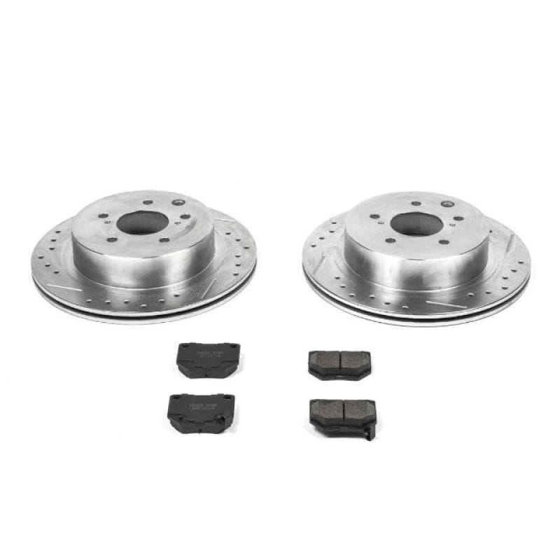 PowerStop — Z23 Daily Driver Carbon-Fiber Ceramic Brake Pad and Drilled & Slotted Rotor Kit