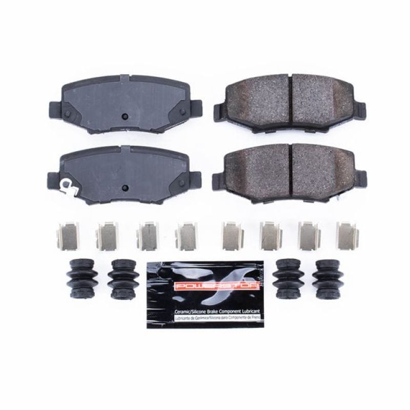 PowerStop — PowerStop - Z23 Daily Driver Carbon-Fiber Ceramic Brake Pads with Hardware Kit