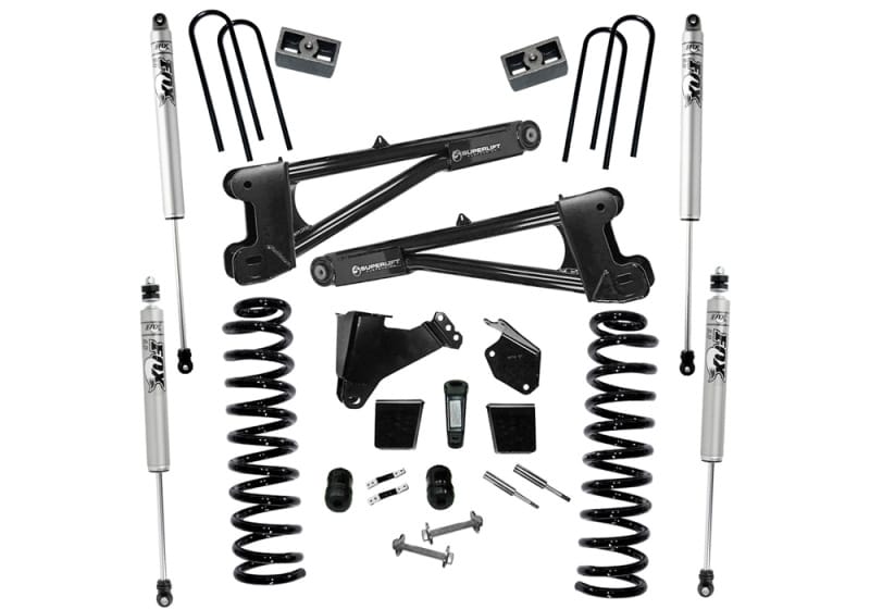 Superlift — 6" Lift Kit w/ FOX Shocks - 05-07 F250/350 4WD Diesel w/ Replacement Radius Arms
6in. Lift Kit w/FOX Shocks-05-07 F250/350 4WD Diesel w/Replacement Radius Arms