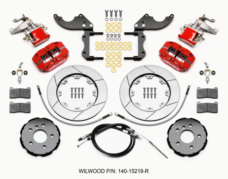Wilwood — KIT,REAR,MINI COOPER 2014-15,NDPR/MC4 12.19 ROTOR,RED,W/LINES/CABLES