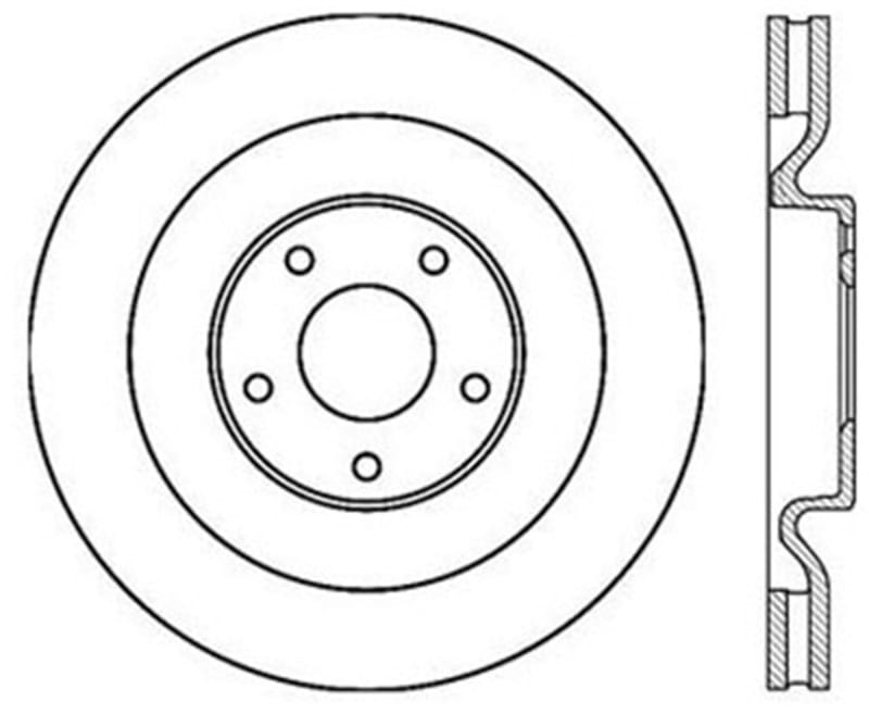 Stoptech — StopTech Sport Slotted Cryo Brake Rotor; Front Left
