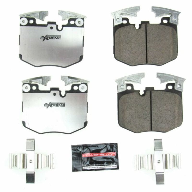 PowerStop — PowerStop - Z26 Performance Carbon-Fiber Ceramic Brake Pads with Hardware Kit
