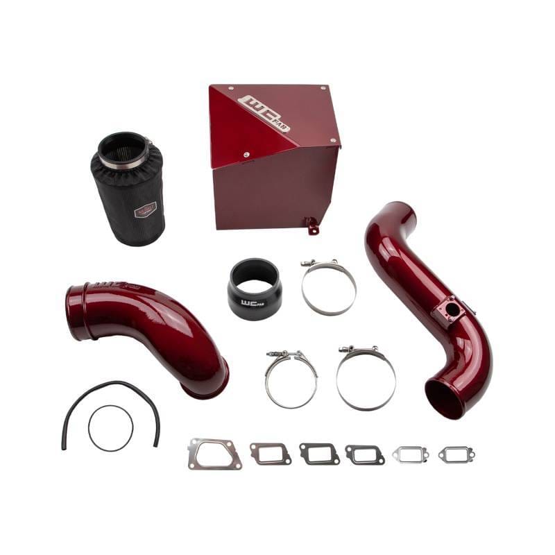 Wehrli — Intake Kit Stage 2, 4in., for 2011-2016 Duramax LML, WCFab Red