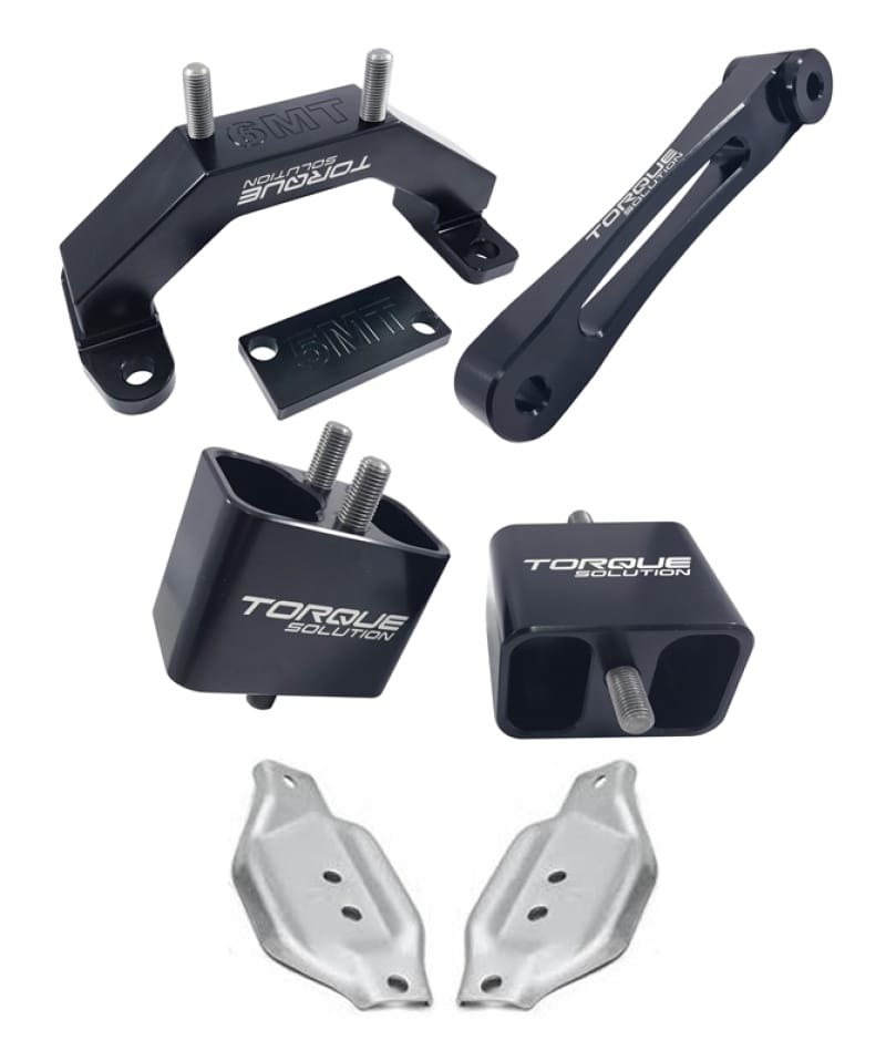 Torque Solution — Torque Solution Engine & Transmission Mount Kit w/ Mount Plates 02-14 Subaru WRX / 04+ Subaru STI