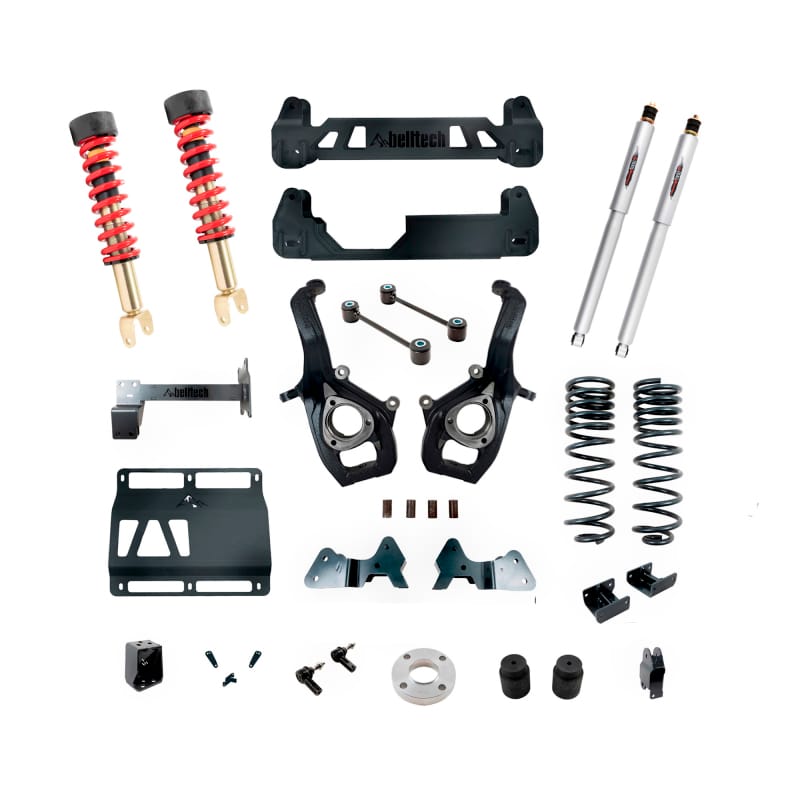 Belltech — 6-8 INCH LIFT KIT | FRONT & REAR TRAIL PERFORMANCE COILOVERS/SHOCKS - 153712TPC
6"-8" Lift Kit Inc. Front and Rear Trail Performance Coilovers/Shocks