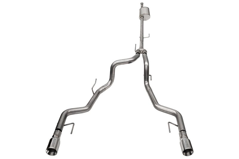 CORSA Performance — 3.0in. to 2.75in. Dual Rear Exit Cat-back Exhaust System with 4.0in. Polished St