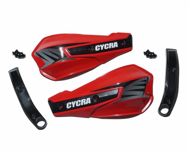 Cycra — Cycra Vortex Replacement Hand Shields w/Abrasion Guards - GasGas Red