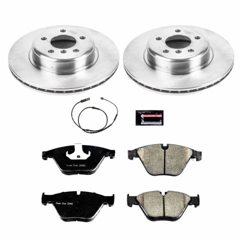 PowerStop — OE Stock Replacement Low-Dust Ceramic Brake Pad and Rotor Kit