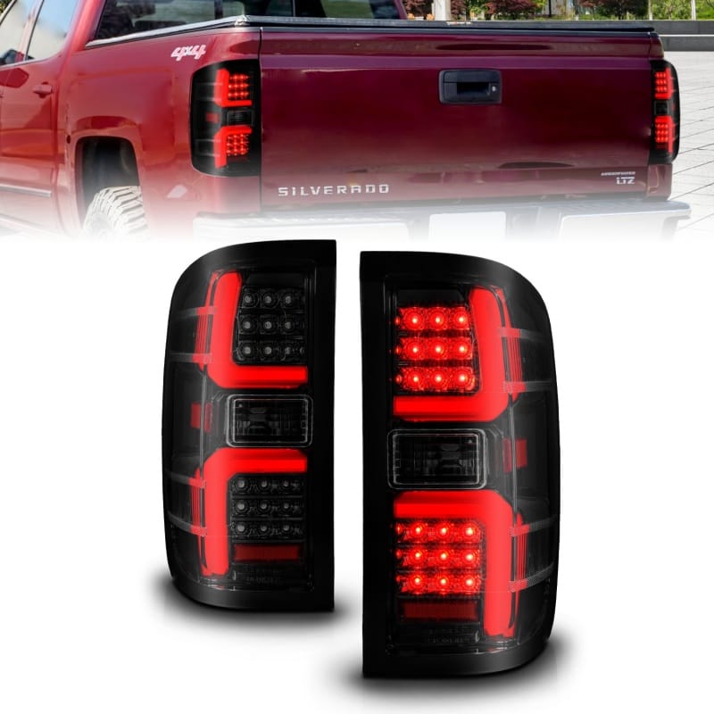ANZO — ANZO 15-19 Chevrolet Silverado 2500 HD/3500 HD LED Taillight w/ Sequential Black Housing/Smoke Lens
Tail Light Set