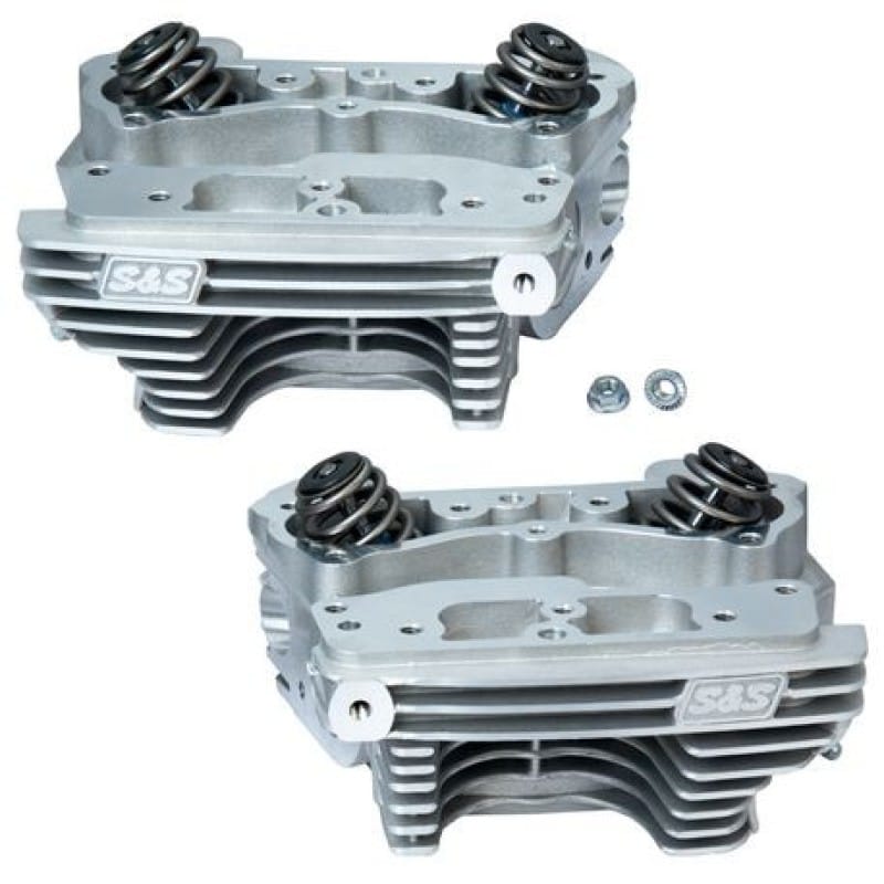 S&S Cycle — S&S Cycle 84-99 BT Super Stock Cylinder Heads - Wrinkle Natural Aluminum Finish