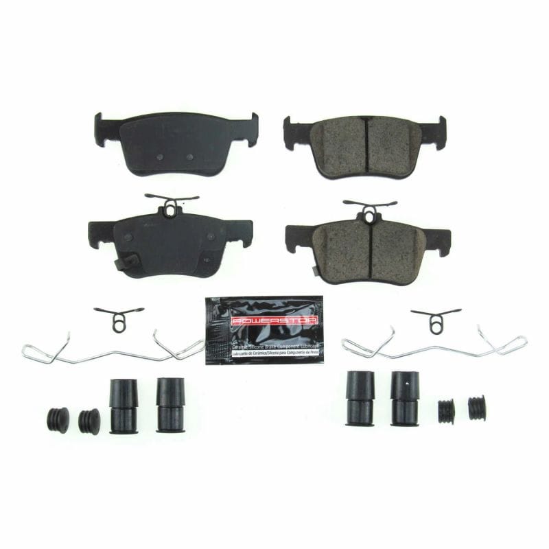 PowerStop — PowerStop - Z23 Daily Driver Carbon-Fiber Ceramic Brake Pads with Hardware Kit