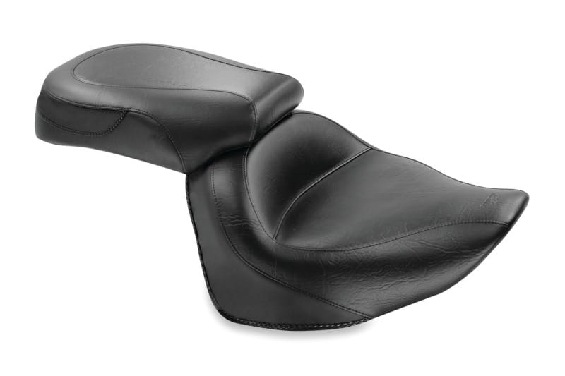 Mustang Motorcycle — Mustang 08-17 Yamaha Raider Wide Touring 2PC Seat - Black