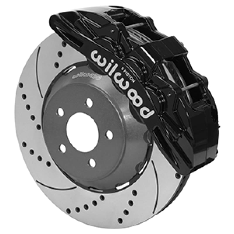 Wilwood — KIT,FRONT,MUSTANG,2015-UP,SX6R,LUG DRIVE 14.00 ROTOR,DRILLED,W/LINES