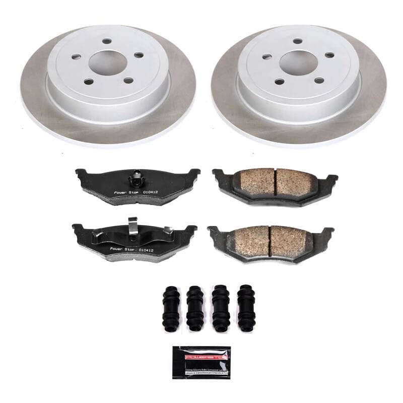 PowerStop — Semi-Coated Rotor and Low-Dust Ceramic Brake Pad Kit