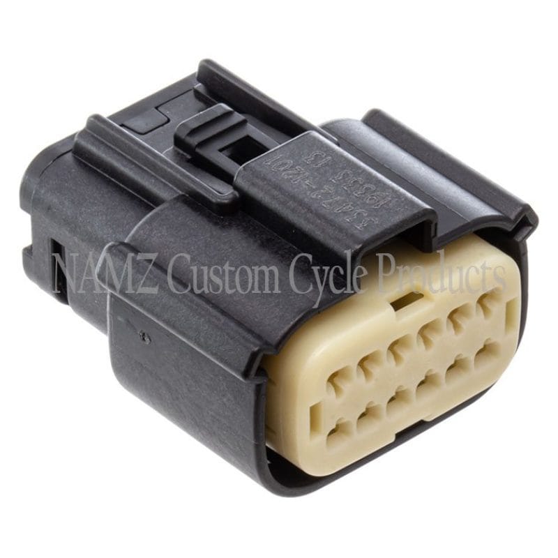 NAMZ — NAMZ 07-23 Touring/LiveWire Models Molex MX-150 12-Position Female Connector - Black (HD 72487-07BK)