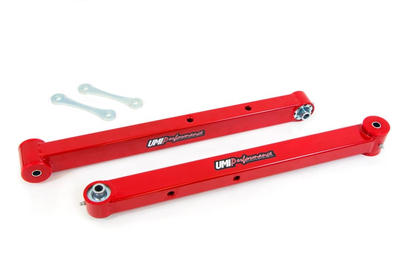 UMI Performance — UMI boxed lower control arms with Roto-Joints improve traction and handling.