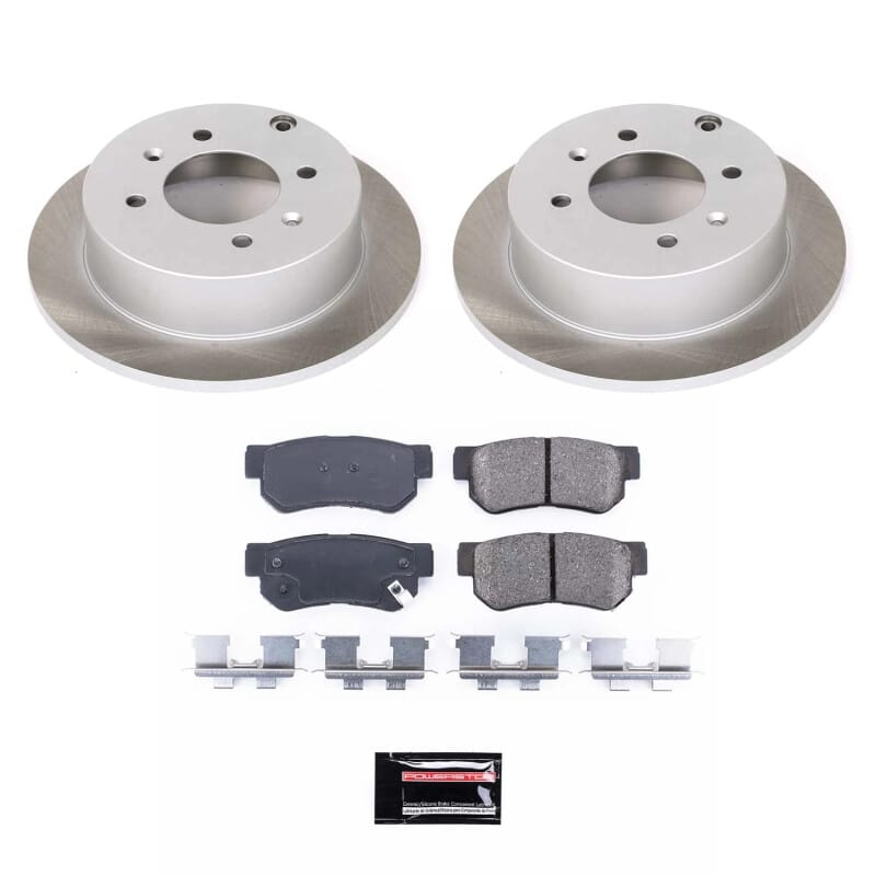 PowerStop — Semi-Coated Rotor and Low-Dust Ceramic Brake Pad Kit