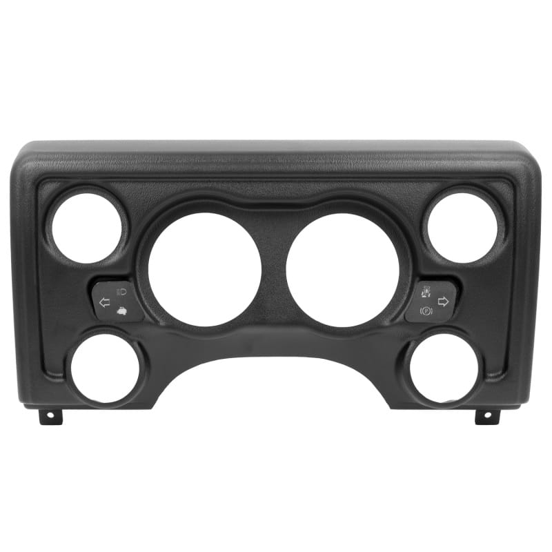 AutoMeter — GAUGE MOUNT, DIRECT FIT DASH PANEL, 6 GAUGE (3 3/8" X2, 2 1/16" X4), JEEP TJ/XJ