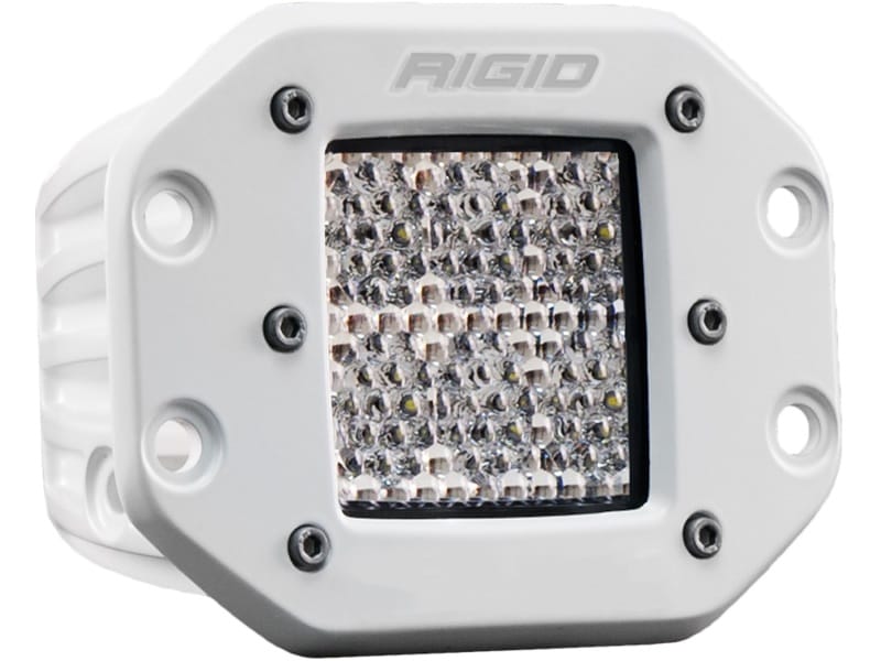 Rigid Industries — D-Series PRO Light, Flood Diffused, Flush Mount, White Housing, Single
WHT D-SERIES PRO DIFFUSED FM
