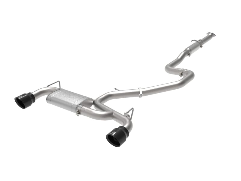 aFe — Takeda 3 IN 304 Stainless Steel Cat-Back Exhaust System w/ Black Tips
