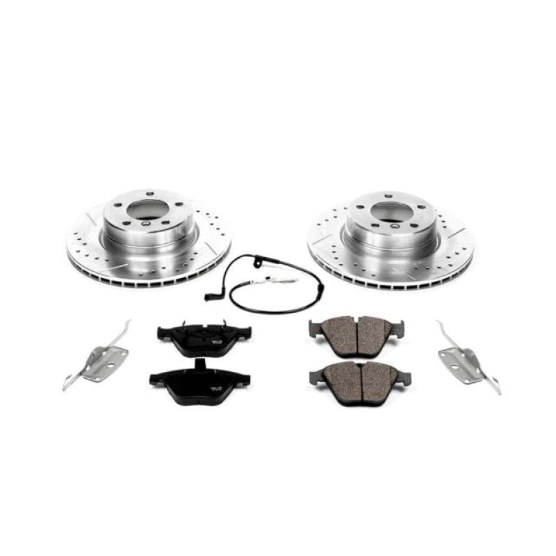 PowerStop — Z23 Daily Driver Carbon-Fiber Ceramic Brake Pad and Drilled & Slotted Rotor Kit