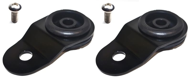 Torque Solution — Torque Solution Radiator Mount Combo with Inserts (Black) : Mitsubishi Evolution 7/8/9