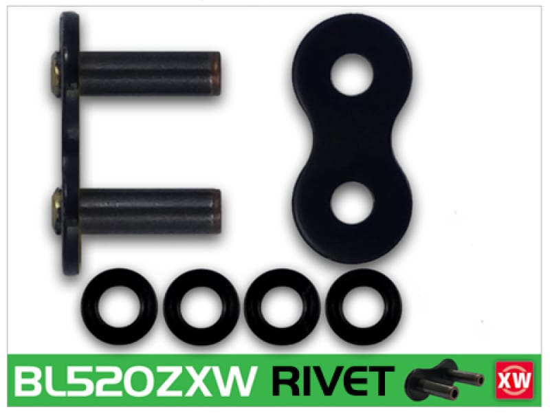 RK Chain — RK Chain BL520ZXW-RIVET - Black Scale