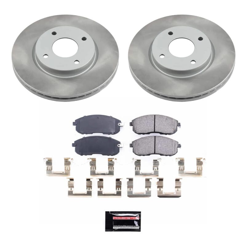 PowerStop — Semi-Coated Rotor and Low-Dust Ceramic Brake Pad Kit