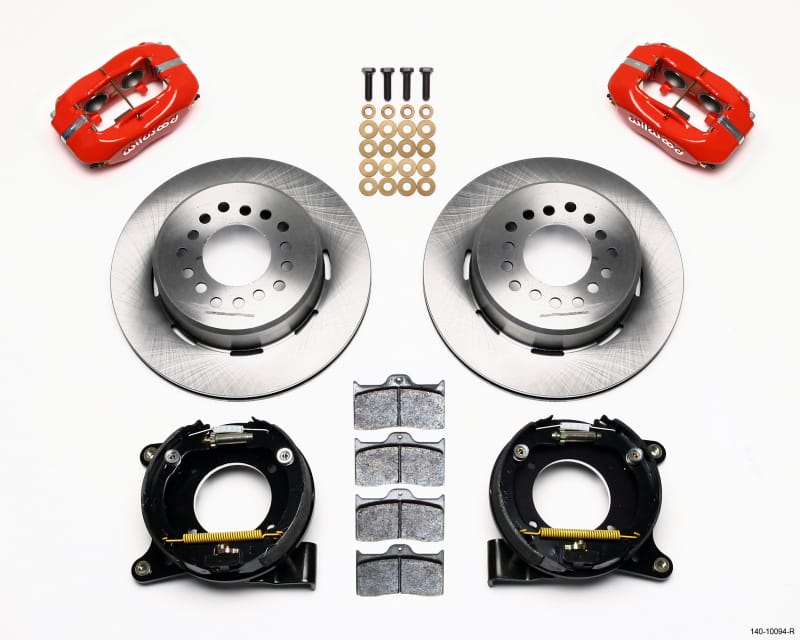 Wilwood — KIT,REAR,DISC/DRUM,C10 CHEVY 63-87,5 LUG 2.42 OFFSET,1PC,RED