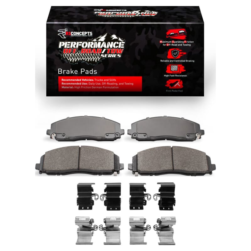 R1 Concepts — R1 Concepts Performance Off-Road/Tow Brake Pads and Hardware Kit
