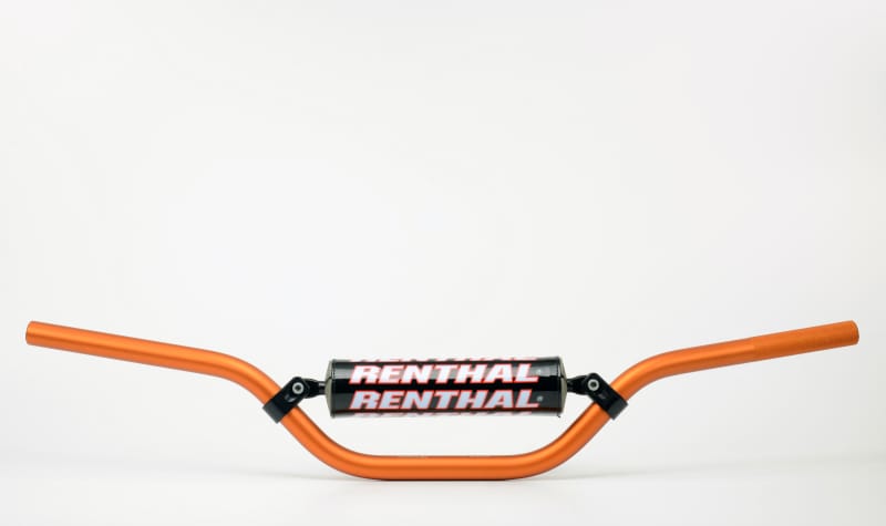 Renthal — RC Mini/85cc, Orange, Width 742mm, Height 119mm, Rise 86mm, Clamp Area Width 95mm, Sweep 61mm, Control Length 175mm