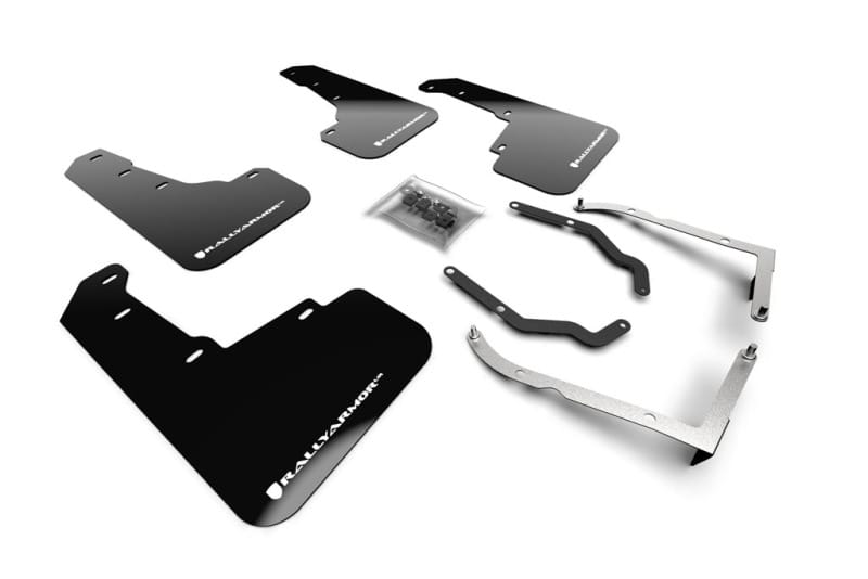 Rally Armor — Black Mud Flap/White Logo