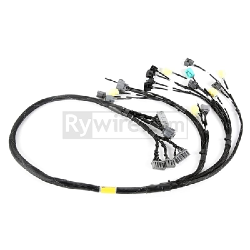 Rywire — Rywire Honda B/D-Series OBD2 Tucked Budget Engine Harness w/OBD2 Dist/Inj/Alt & OBD1 92-95 ECU Plugs (Requires Chassis Adapter)