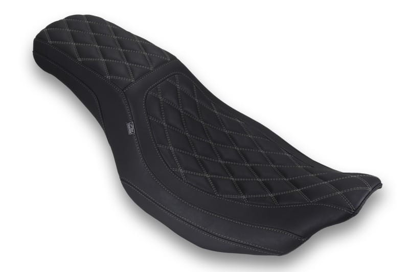 Mustang Motorcycle — Mustang 23-25 HD Dble Diamond Low Squareback CVO Road Glide (ST), Rd Glide and Str Glide Black/GM