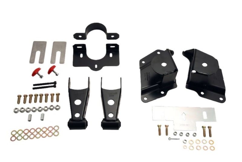 Belltech — 4" Drop Leaf Spring Shackle & Hanger Kit (Front Hanger/Rear Shackle)
SHACKLE & HANGER KIT | 4 INCH DROP - 6514