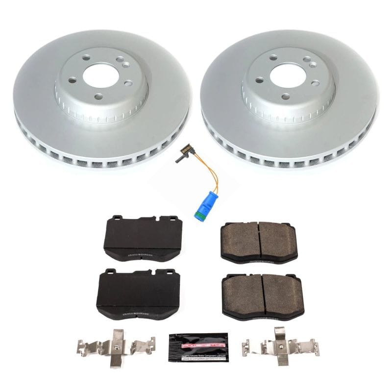PowerStop — Genuine Geomet Coated Rotor and Carbon-Fiber Ceramic Brake Pad Kit