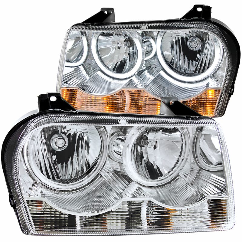 ANZO — ANZO 2005-2010 Chrysler 300 Crystal Headlights w/ Halo Chrome (CCFL)
Head Light Set
HdLtSet
