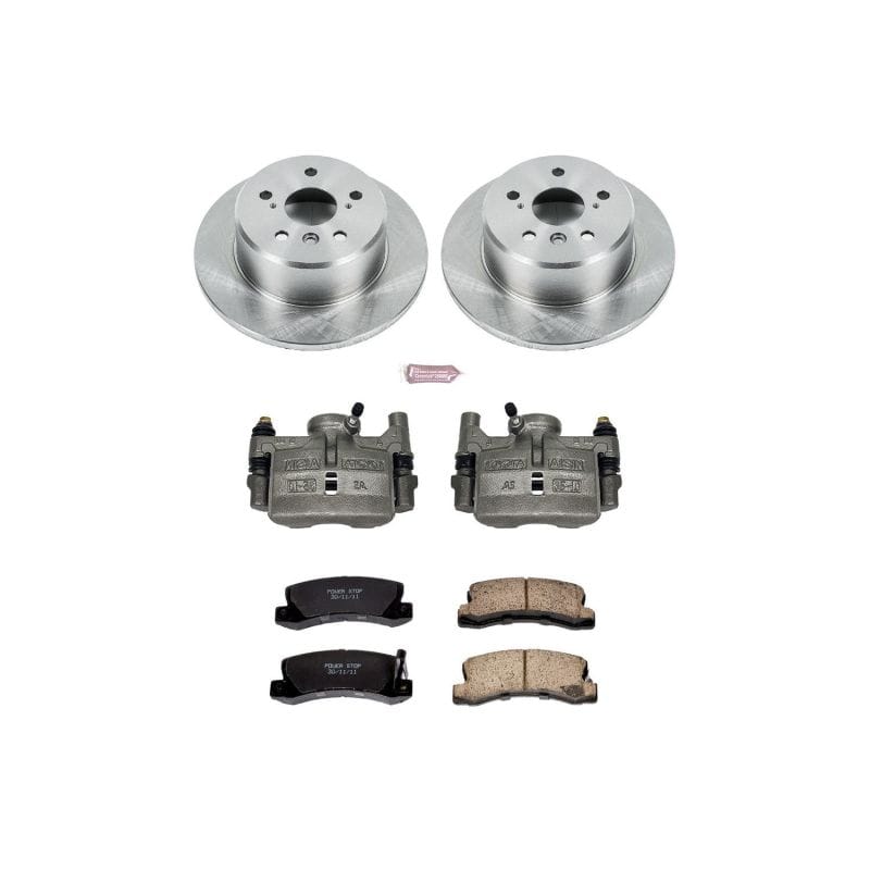 PowerStop — OE Stock Replacement Low-Dust Ceramic Brake Pad, Rotor and Caliper Kit
