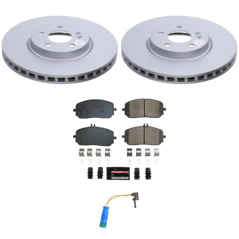 PowerStop — Genuine Geomet Coated Rotor and Carbon-Fiber Ceramic Brake Pad Kit