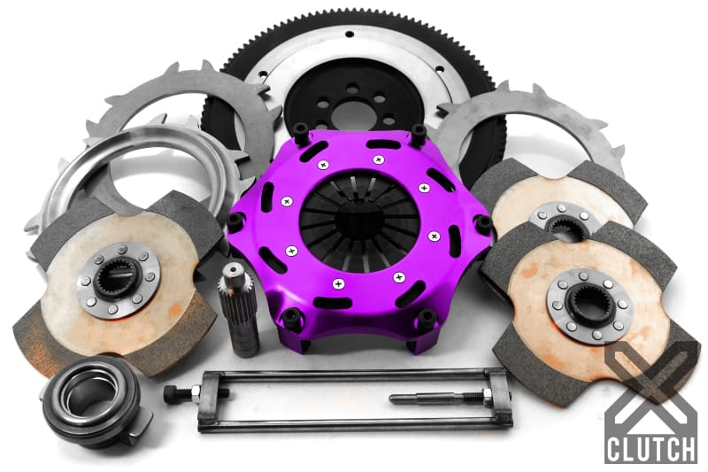 XCLUTCH — Clutch Kit Inc Chromoly Flywheel; 7  1/4" Triple Solid Ceramic Clutch Discs