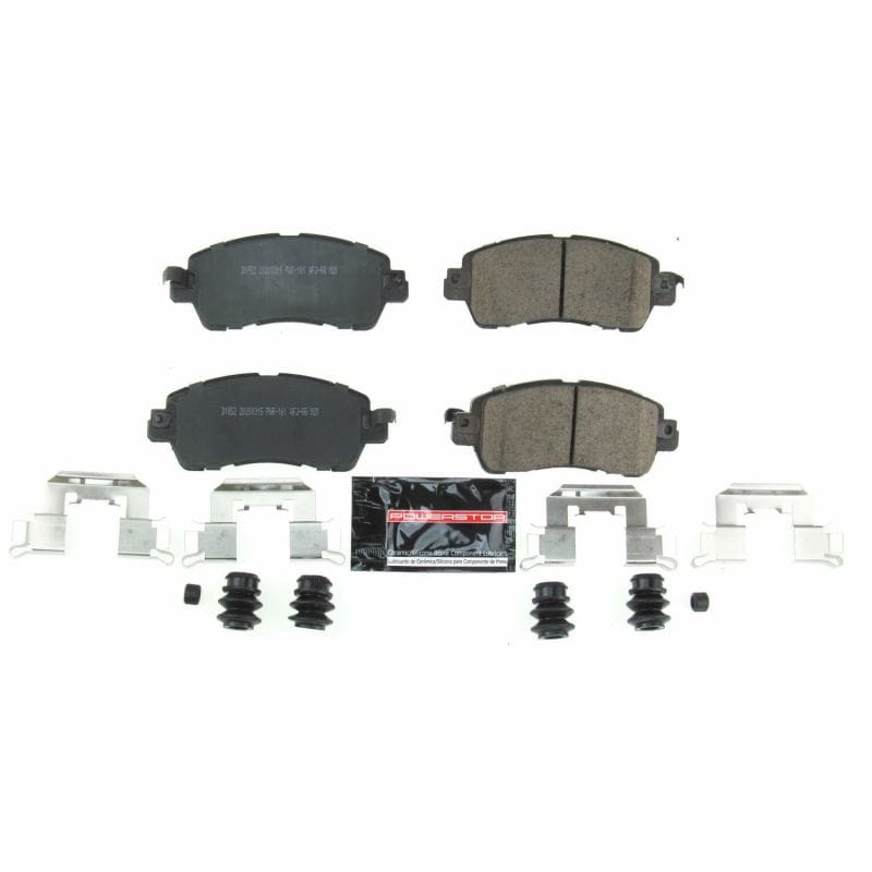PowerStop — PowerStop - Z23 Daily Driver Carbon-Fiber Ceramic Brake Pads with Hardware Kit