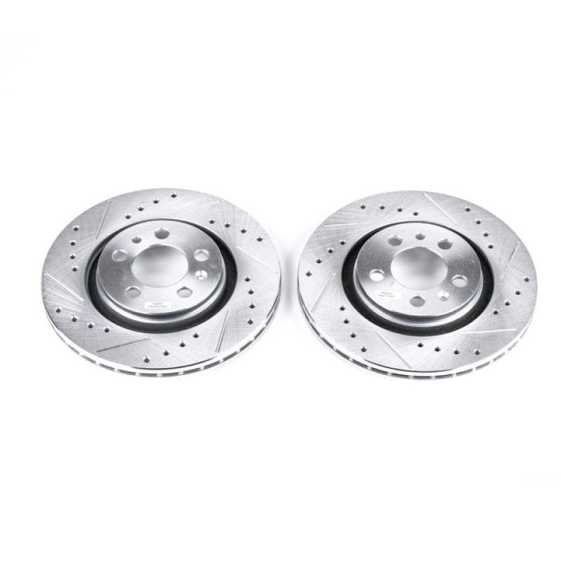 PowerStop — PowerStop Evolution Performance Drilled, Slotted & Plated Brake Rotor Pair